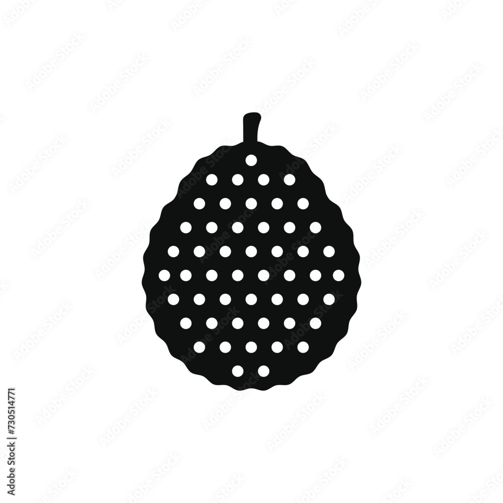 Jackfruit icon isolated on transparent background Jackfruit icon isolated on transparent background