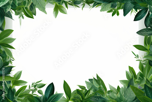 Leaf background with room for text created with Generative AI technology
