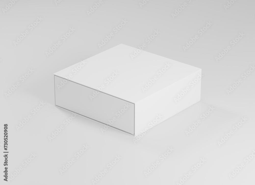 blank white product packaging paper cardboard box. 3d Render Illustration. blank white product packaging paper cardboard box. 3d Render Illustration.