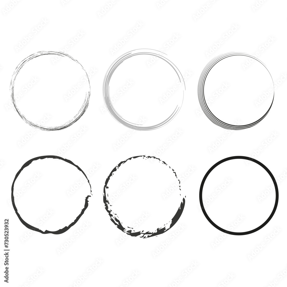 Grunge vector circles. Vector illustration. EPS 10. Grunge vector circles. Vector illustration. EPS 10.