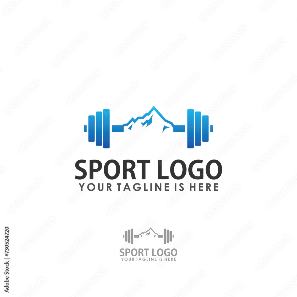 outdoor sport logo design vector, fitness logo inspiration