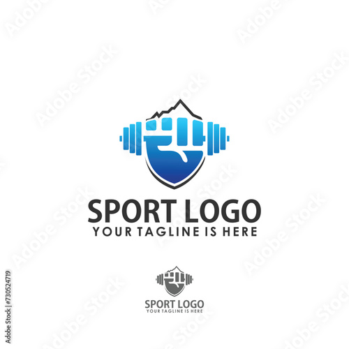 Free Download outdoor sport logo design vector, fitness logo inspiration - GFXLoad