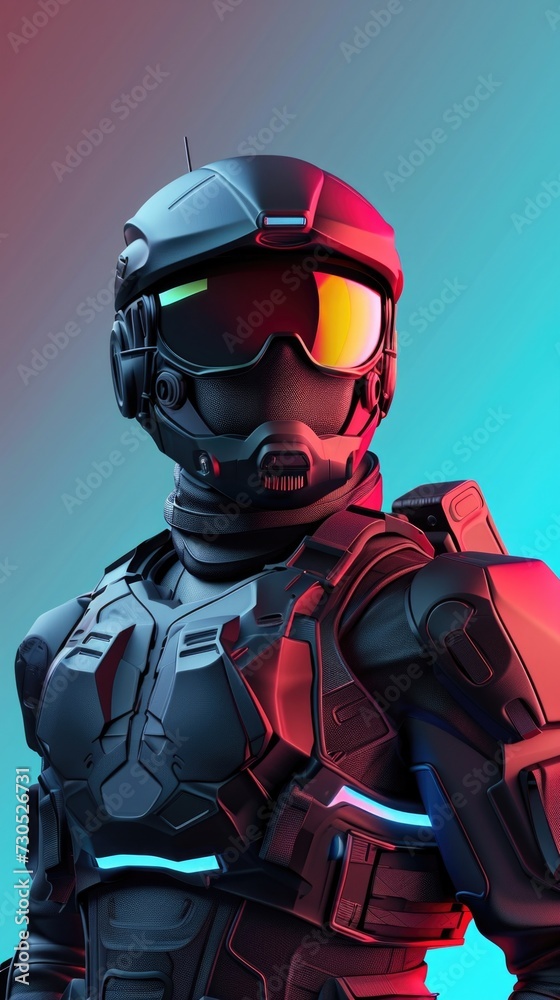 Cartoon digital avatar of Quantum Commando Cartoon digital avatar of Quantum Commando