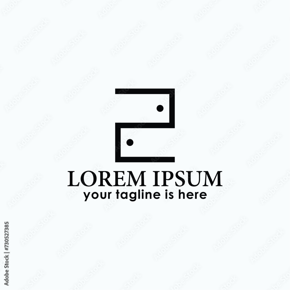 simple door logo design concept, building and construction logo inspiration