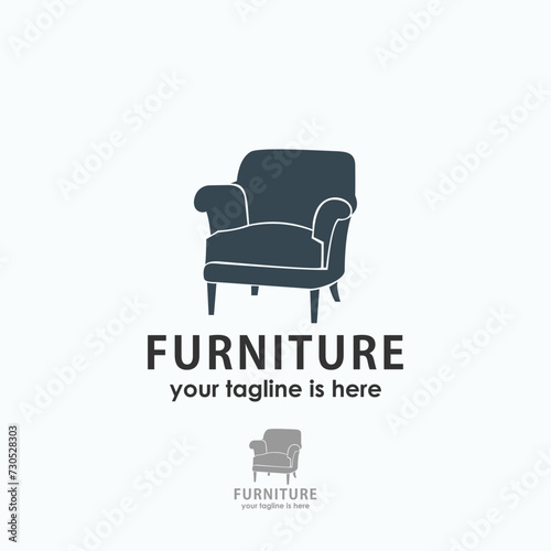 furniture logo design vector, industry logo inspiration