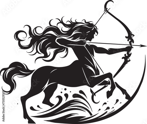 Sagittarius Archer in Dynamic Motion