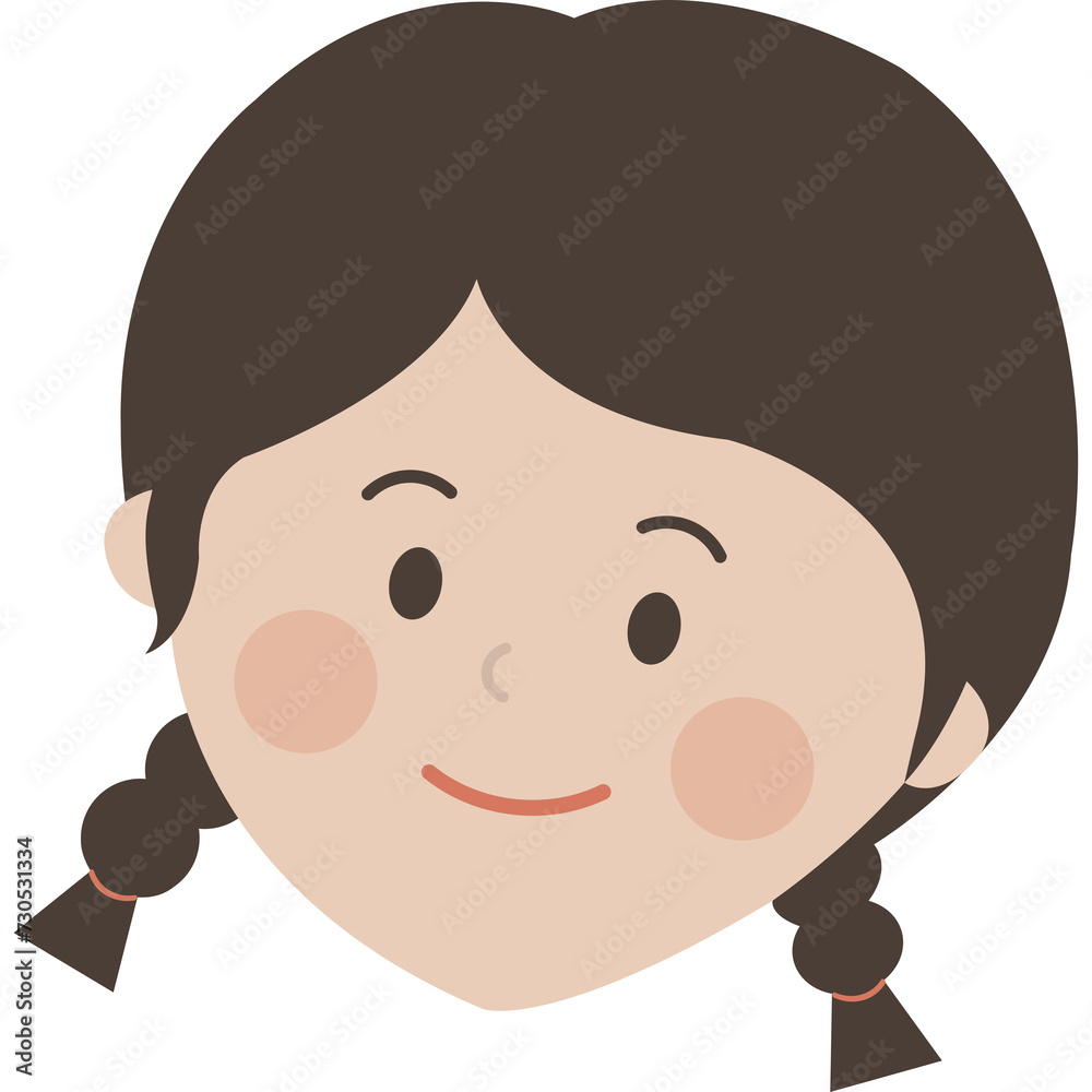 웃는 어린이 얼굴 일러스트 웃는 어린이 얼굴 일러스트