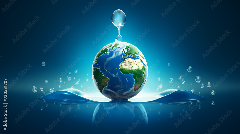 world water day, save water background
