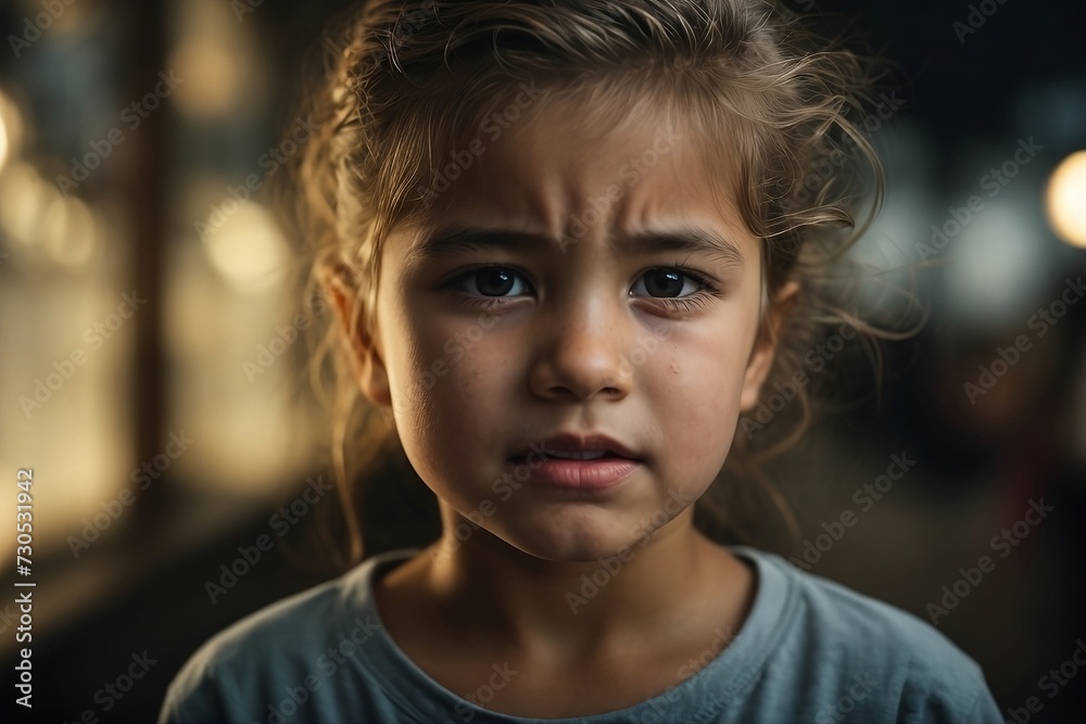 A cute girl with a pained expression, clutching their cheek as they struggle with dental pain A cute girl with a pained expression, clutching their cheek as they struggle with dental pain
