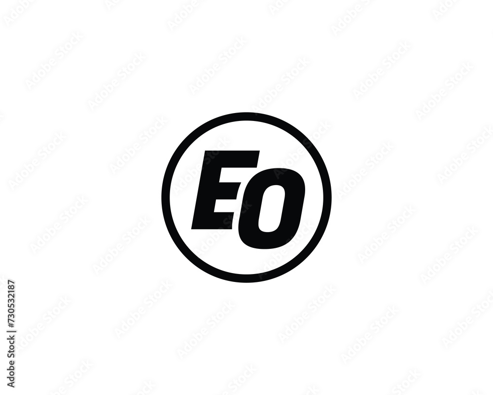 EO logo design vector template