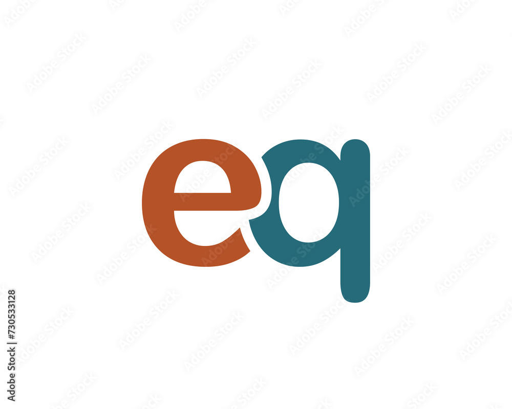 EQ Logo design vector template EQ Logo design vector template