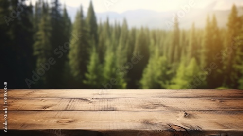 Wooden table background 