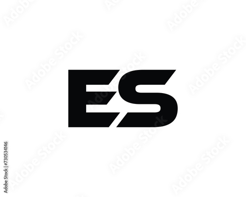Free Download ES logo design vector template - GFXLoad
