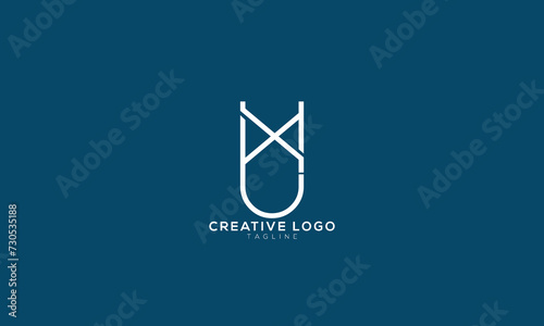 BX XB UX Abstract initial monogram letter alphabet logo design © kaiaz