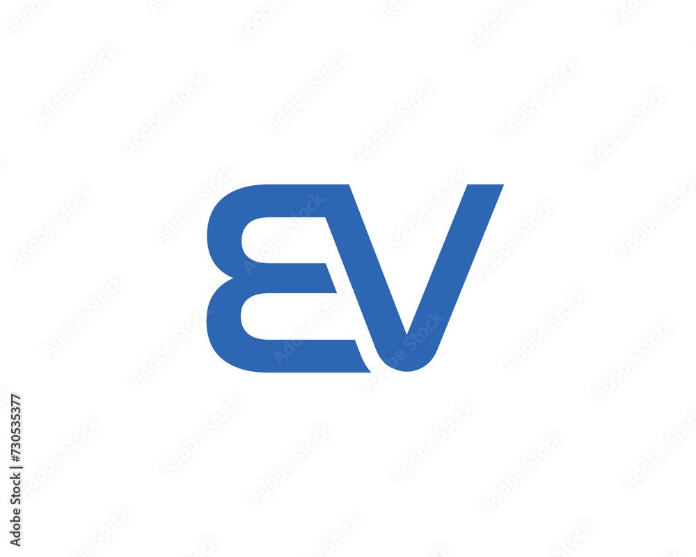 EV Logo design vector template EV Logo design vector template