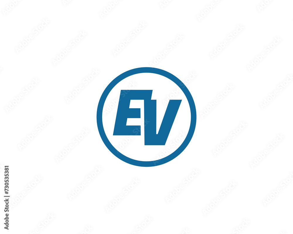 EV Logo design vector template EV Logo design vector template