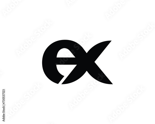 EX Logo design vector template
