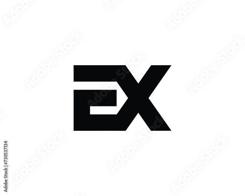 EX Logo design vector template