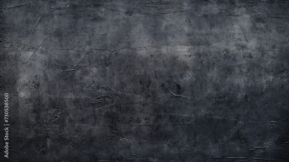 Black-painted grunge texture wall