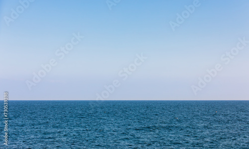 Sea landscape. blue sky and wide horizon © two K