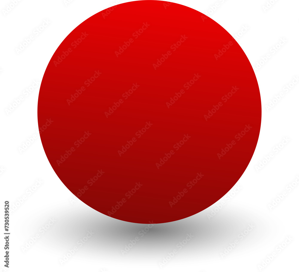 Red paper circle and shadow. Element for design Red paper circle and shadow. Element for design