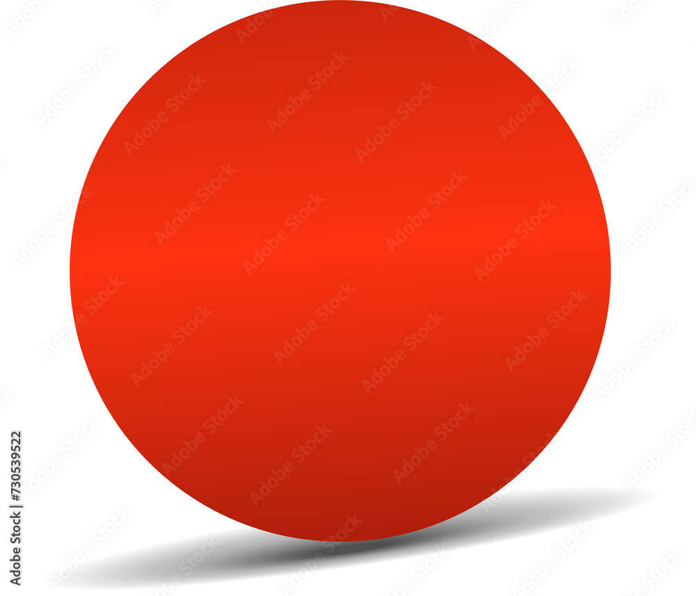 Red paper circle and shadow. Element for design Red paper circle and shadow. Element for design