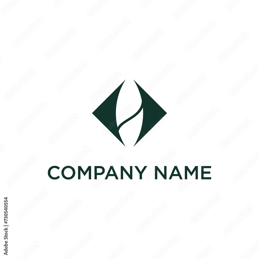 simple leaf logo design vector, plants and nature logo inspiration