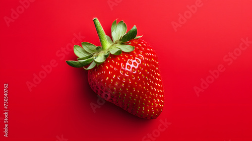 close-up of a fresh strawberry on a isolated background