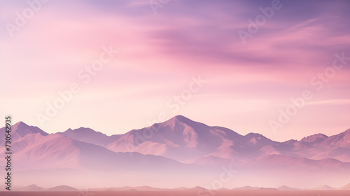 Mountain landscape with sky  