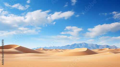 Mountain landscape with sky 