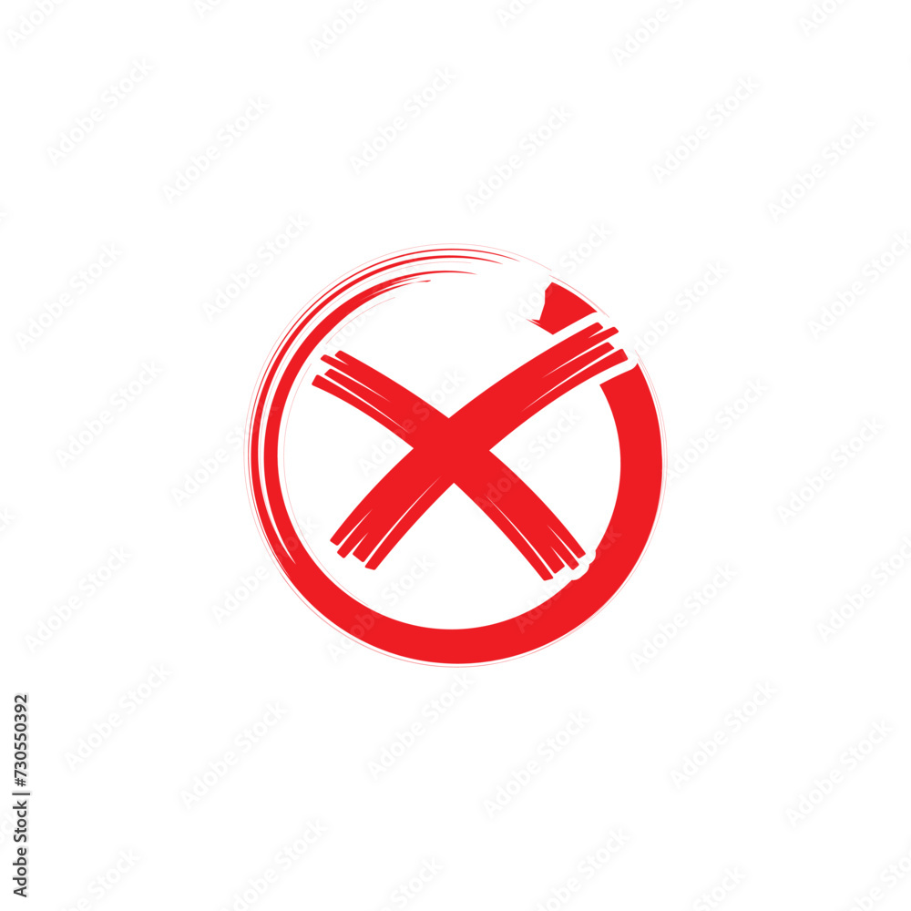 Fototapeta premium wrong sign icon