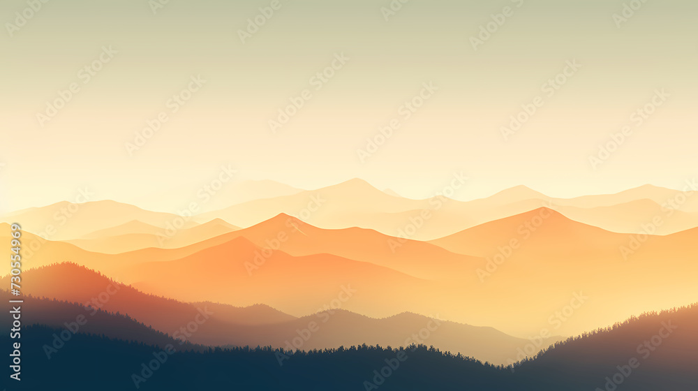 Majestic mountains, panoramic peaks PPT background Majestic mountains, panoramic peaks PPT background