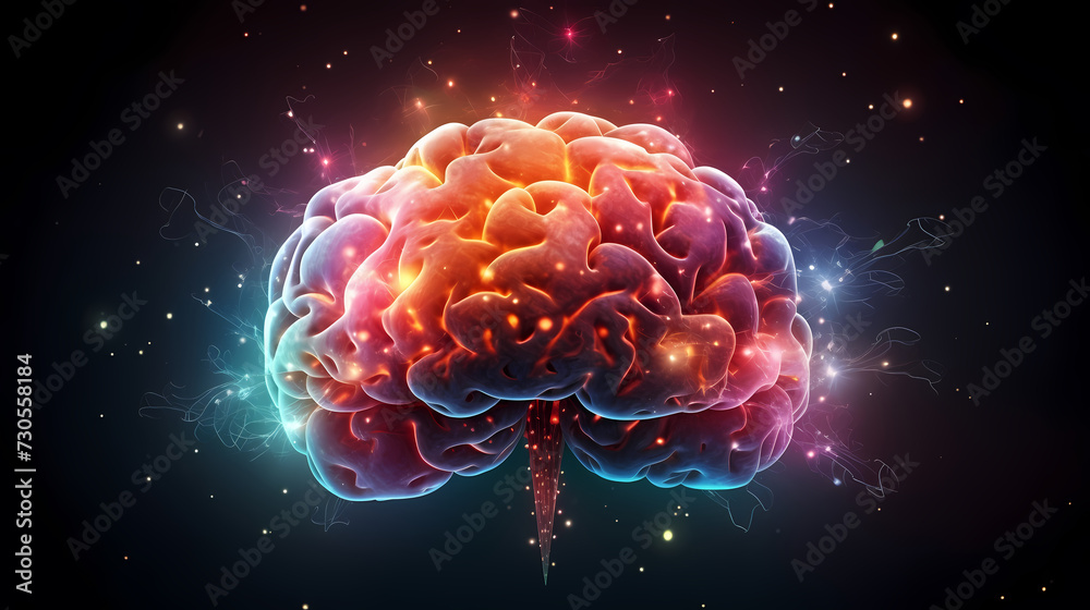 Fototapeta premium Creative and exciting concepts, bursting with great knowledge and creativity