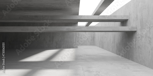 Abstract architecture interior background. Modern concrete room