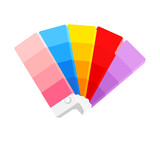 Color palette guide. Color Swatches. Vector illustration