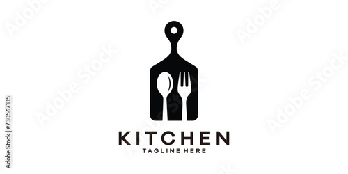 logo design for kitchen utensils, cutlery, logo design templates, symbol ideas.