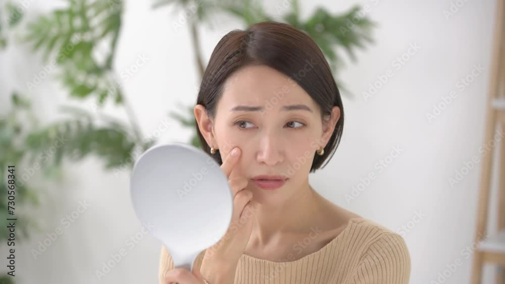 スキンケア　手鏡