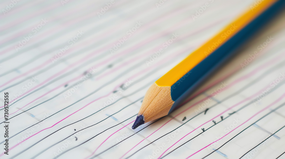 Pencil on the table Pencil on the table