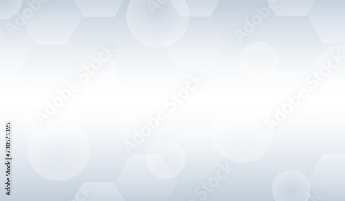 Abstract white and gray hexagonal pattern background design medical science technology concept