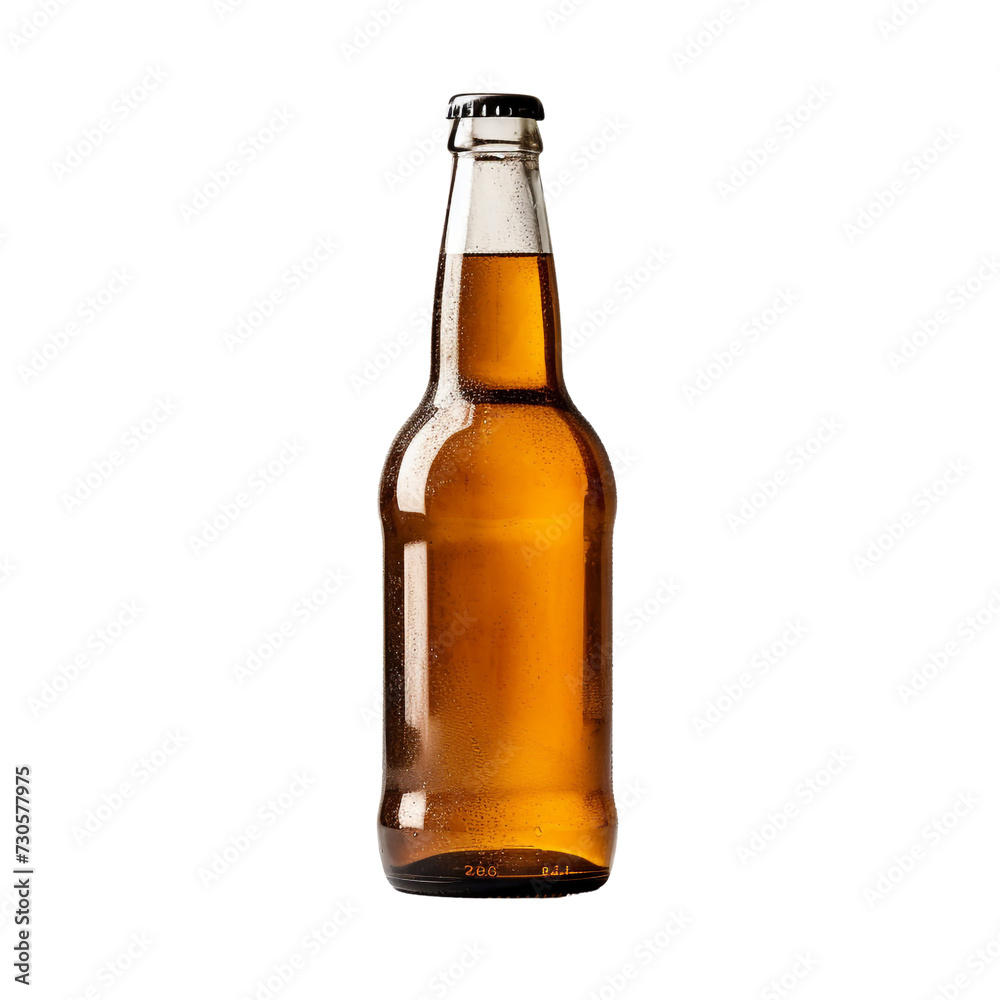 Beer bottle isolated on transparent background Beer bottle isolated on transparent background