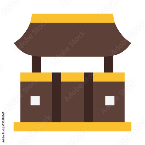 Kyoto Temples flat icon