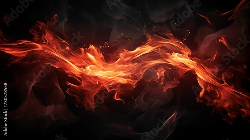 Image of fire flames with an ethereal glow.