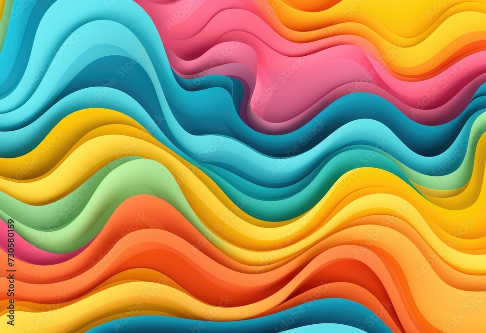 Colorful abstract background with waves. Generative AI. Colorful abstract background with waves. Generative AI.