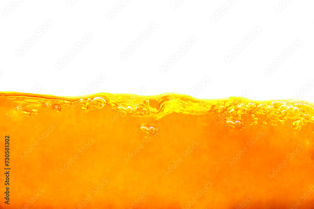 orange juice and bubbles - obrazy, fototapety, plakaty 
