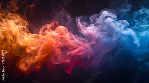 Colorful Smoky Background (Generative AI)