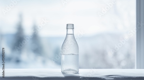 Image of pristine bottle of water.