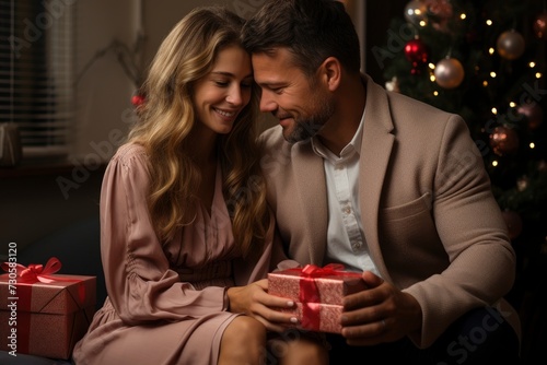 Charming Couple Enjoying an Intimate Valentine's Day Celebration