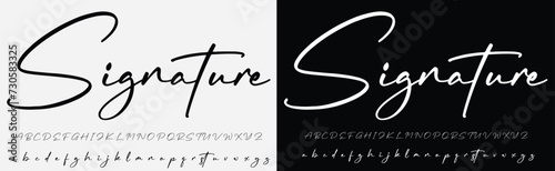 Signature Font Calligraphy Logotype Script Brush Font Type Font lettering handwritten