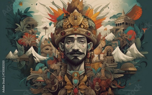 Portrait of a Crowned Man