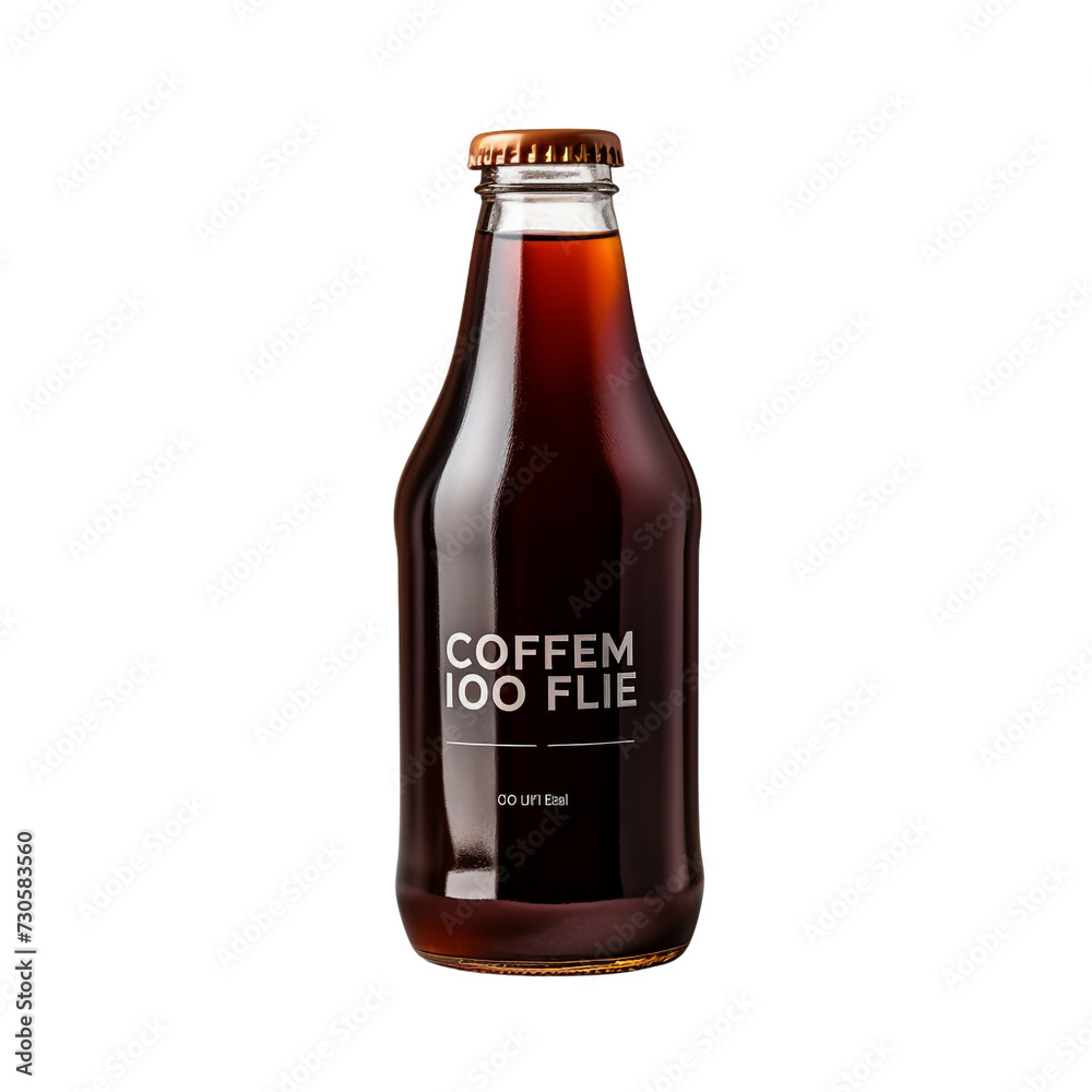 Coffee Syrup bottle isolated on transparent background Coffee Syrup bottle isolated on transparent background